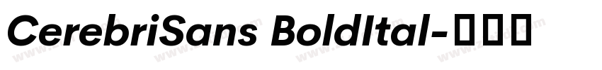CerebriSans BoldItal字体转换 CerebriSans BoldItal字体转换